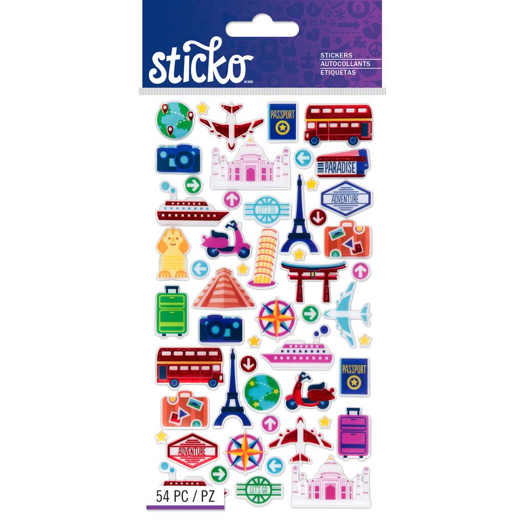 Buy The Sticko Stickers Internal Travel Icons At Michaels
